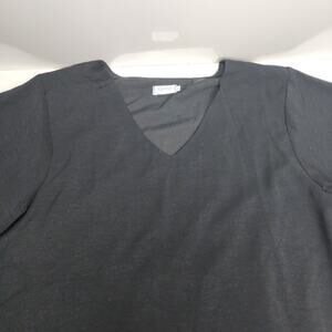 Qearal V-Neck Blouson Long Sleeve Versatile Casual Dress Blouse Women's Size L